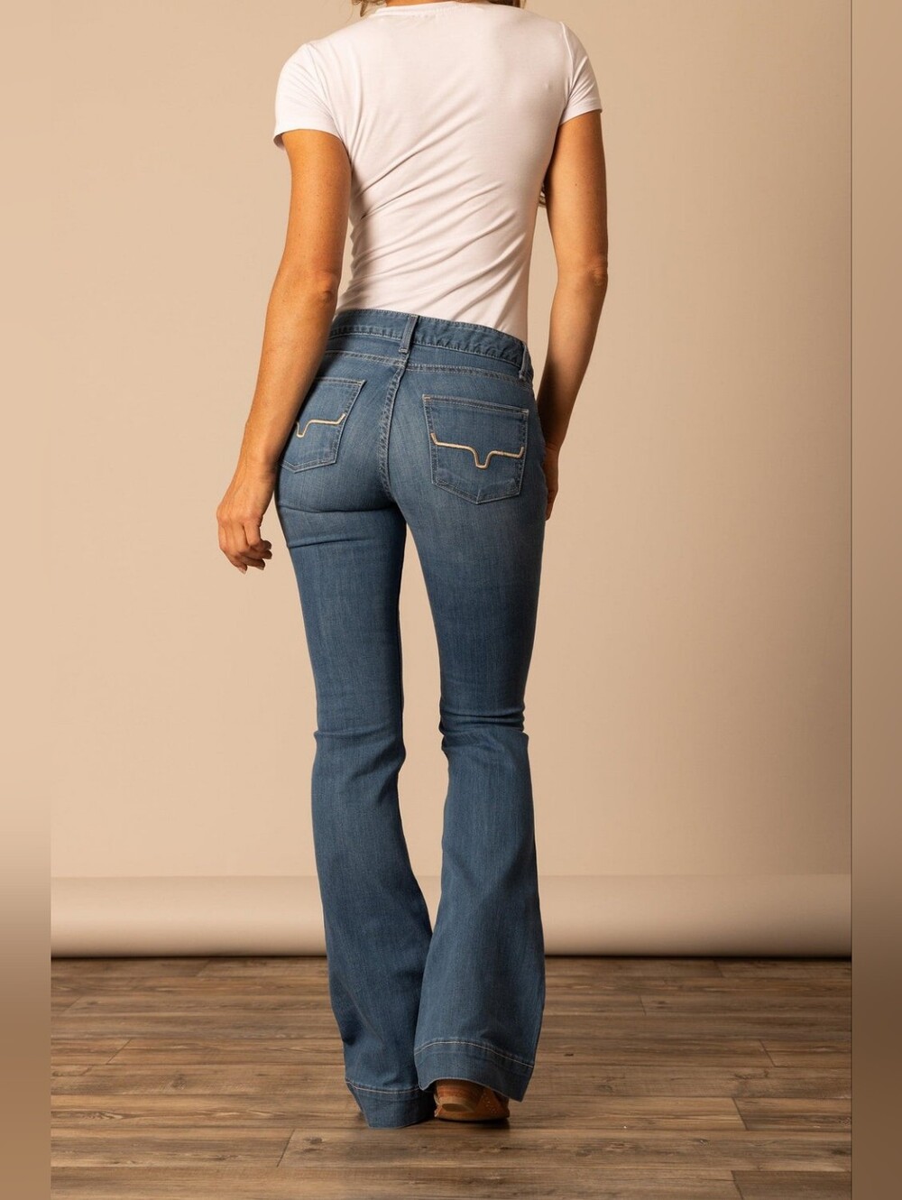 Kimes Ranch Medium Blue Flare Jeans